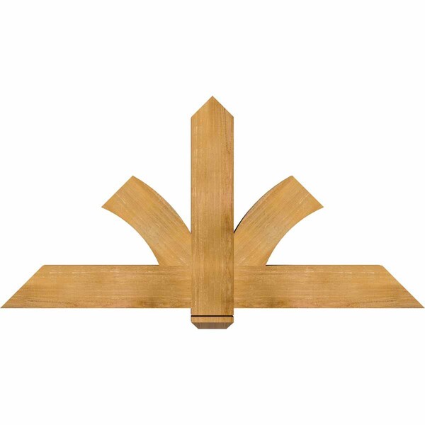 Ekena Millwork Redmond Rough Sawn Timber Gable Bracket, Western Red Cedar, 60"W x 30"H x 4"D x 6"F, 12/12 Pitch GBW060X30X0406RED00RWR - main